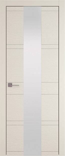 Межкомнатная дверь Tivoli Ж-2, цвет - Жемчужная эмаль по шпону (RAL 1013), Со стеклом (ДО)