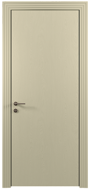 Межкомнатная дверь Tivoli А-1, цвет - Серо-оливковая эмаль по шпону (RAL 7032), Без стекла (ДГ)