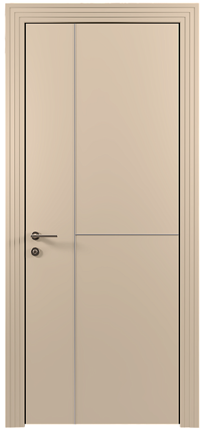 Межкомнатная дверь Tivoli Г-1, цвет - Бежевый Мел эмаль (RAL 075-80-10), Без стекла (ДГ)