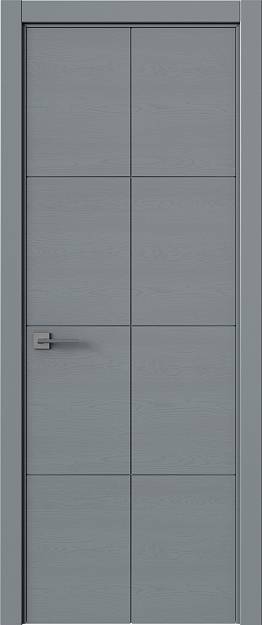 Межкомнатная дверь Tivoli Л-2, цвет - Серебристо-серая эмаль по шпону (RAL 7045), Без стекла (ДГ)