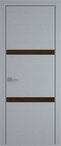 Межкомнатная дверь Tivoli В-4, цвет - Серебристо-серая эмаль по шпону (RAL 7045), Без стекла (ДГ)