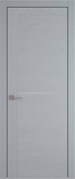 Межкомнатная дверь Tivoli Е-3, цвет - Серебристо-серая эмаль по шпону (RAL 7045), Без стекла (ДГ)