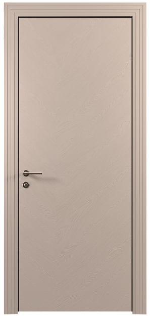 Межкомнатная дверь Tivoli Л-1, цвет - Грязный Белый эмаль по шпону (RAL 070-90-05), Без стекла (ДГ)