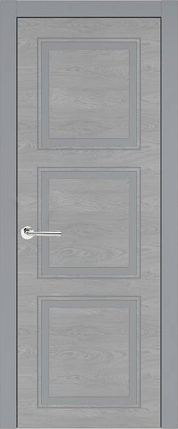 Межкомнатная дверь Milano Neo Classic, цвет - Серебристо-серая эмаль по шпону (RAL 7045), Без стекла (ДГ)
