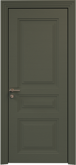Межкомнатная дверь Imperia-R Neo Classic Scalino, цвет - Серый Мох эмаль по шпону (RAL 7003), Без стекла (ДГ)