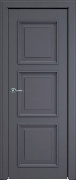 Межкомнатная дверь Milano LUX, цвет - Графитово-серая эмаль (RAL 7024), Без стекла (ДГ)