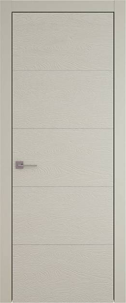 Межкомнатная дверь Tivoli Д-2, цвет - Серо-оливковая эмаль по шпону (RAL 7032), Без стекла (ДГ)
