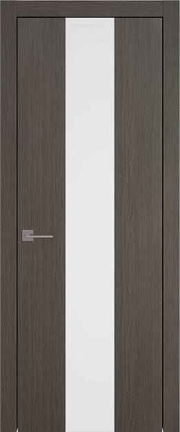 Межкомнатная дверь Tivoli Ж-1, цвет - Дуб графит, Со стеклом (ДО)