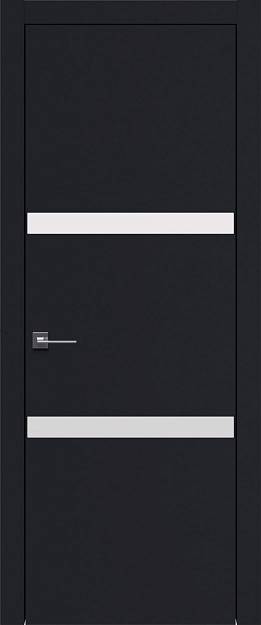 Межкомнатная дверь Tivoli В-4, цвет - Черная эмаль (RAL 9004), Без стекла (ДГ)