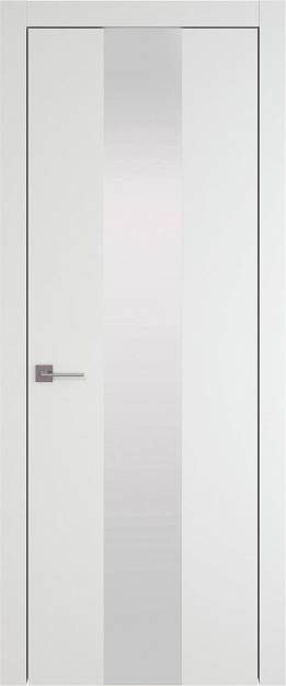 Межкомнатная дверь Tivoli Ж-1, цвет - Белый ST, Со стеклом (ДО)