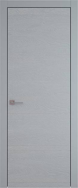 Межкомнатная дверь Tivoli Е-2, цвет - Серебристо-серая эмаль по шпону (RAL 7045), Без стекла (ДГ)