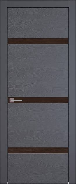 Межкомнатная дверь Tivoli Г-4, цвет - Графитово-серая эмаль по шпону (RAL 7024), Без стекла (ДГ)