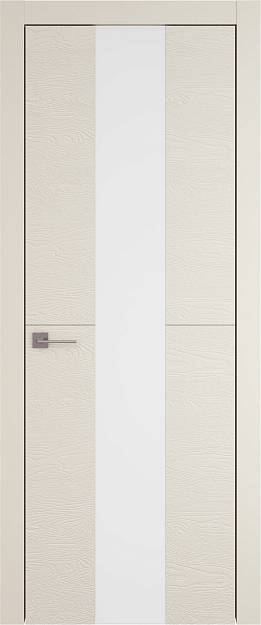 Межкомнатная дверь Tivoli Ж-3, цвет - Жемчужная эмаль по шпону (RAL 1013), Со стеклом (ДО)