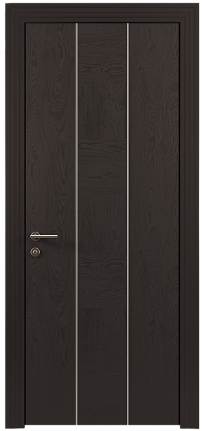 Межкомнатная дверь Tivoli Б-1, цвет - Теплый Серый эмаль по шпону (RAL 040-60-05), Без стекла (ДГ)