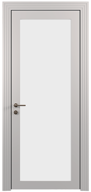 Межкомнатная дверь Tivoli З-1, цвет - Серая эмаль (RAL 7047), Со стеклом (ДО)