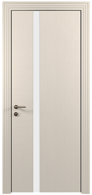 Межкомнатная дверь Tivoli Д-1, цвет - Бежевая эмаль по шпону (RAL 9010), Без стекла (ДГ)