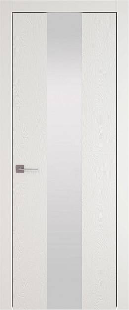 Межкомнатная дверь Tivoli Ж-1, цвет - Бежевая эмаль по шпону (RAL 9010), Со стеклом (ДО)