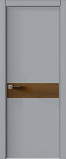 Межкомнатная дверь Tivoli И-4, цвет - Серебристо-серая эмаль (RAL 7045), Без стекла (ДГ)