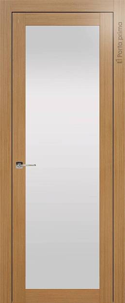 Межкомнатная дверь Tivoli З-4, цвет - Миланский орех, Со стеклом (ДО)