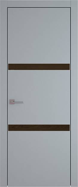 Межкомнатная дверь Tivoli В-4, цвет - Серебристо-серая эмаль (RAL 7045), Без стекла (ДГ)