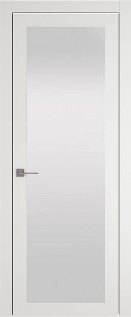Межкомнатная дверь Tivoli З-2, цвет - Бежевая эмаль (RAL 9010), Со стеклом (ДО)