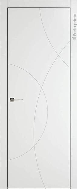 Межкомнатная дверь Tivoli Б-5, цвет - Белая эмаль (RAL 9003), Без стекла (ДГ)