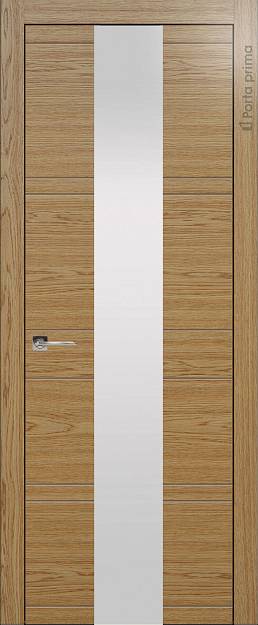 Межкомнатная дверь Tivoli Ж-2, цвет - Дуб карамель, Со стеклом (ДО)