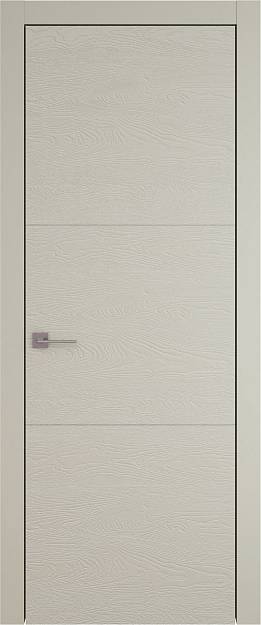 Межкомнатная дверь Tivoli В-2, цвет - Серо-оливковая эмаль по шпону (RAL 7032), Без стекла (ДГ)
