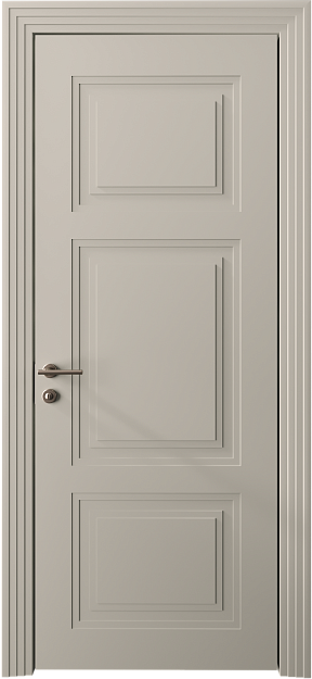 Межкомнатная дверь Siena Neo Classic Scalino, цвет - Жемчужная эмаль (RAL 1013), Без стекла (ДГ)