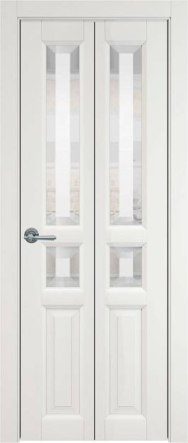 Межкомнатная дверь Porta Classic Imperia-R, цвет - Бежевая эмаль (RAL 9010), Со стеклом (ДО)