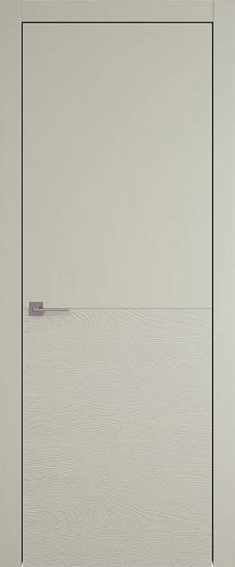Межкомнатная дверь Tivoli Б-2, цвет - Серо-оливковая эмаль-эмаль по шпону (RAL 7032), Без стекла (ДГ)