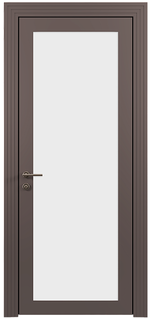 Межкомнатная дверь Tivoli З-1, цвет - Серо-Розовый мордовник эмаль (RAL 020-60-05), Со стеклом (ДО)