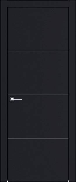 Межкомнатная дверь Tivoli Г-3, цвет - Черная эмаль (RAL 9004), Без стекла (ДГ)