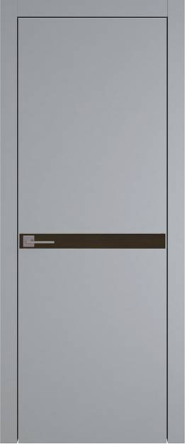 Межкомнатная дверь Tivoli Б-4, цвет - Серебристо-серая эмаль (RAL 7045), Без стекла (ДГ)