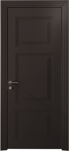 Межкомнатная дверь Siena Neo Classic Scalino, цвет - Чёрный Базальт эмаль (RAL 040-30-05), Без стекла (ДГ)