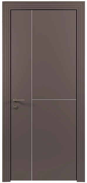 Межкомнатная дверь Tivoli Г-1, цвет - Серо-Розовый мордовник эмаль (RAL 020-60-05), Без стекла (ДГ)