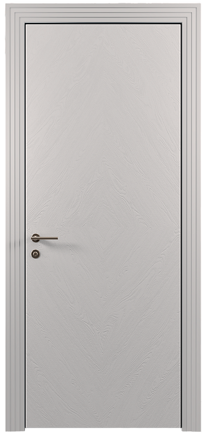 Межкомнатная дверь Tivoli К-1, цвет - Серая эмаль по шпону (RAL 7047), Без стекла (ДГ)