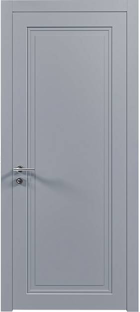 Межкомнатная дверь Domenica Neo Classic, цвет - Серебристо-серая эмаль (RAL 7045), Без стекла (ДГ)