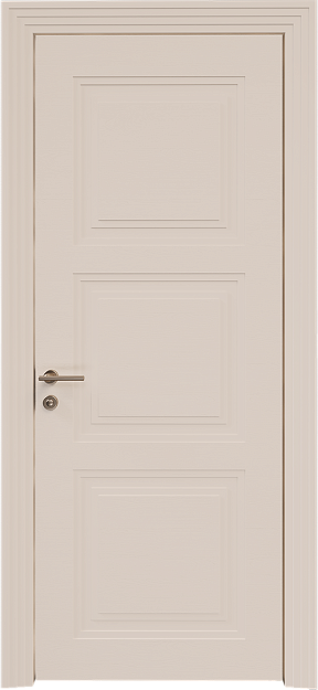Межкомнатная дверь Millano Neo Classic Scalino, цвет - Грязный Белый эмаль по шпону (RAL 070-90-05), Без стекла (ДГ)