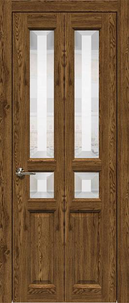 Межкомнатная дверь Porta Classic Imperia-R, цвет - Дуб коньяк, Со стеклом (ДО)