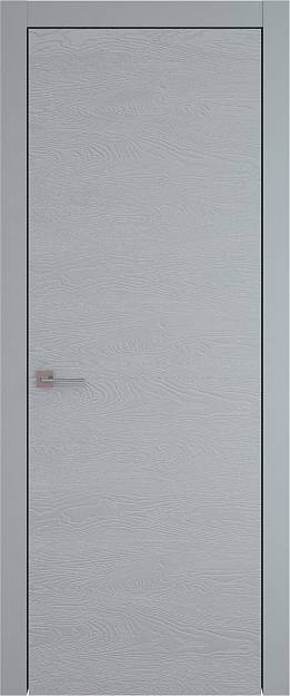 Межкомнатная дверь Tivoli Б-2, цвет - Серебристо-серая эмаль-эмаль по шпону (RAL 7045), Без стекла (ДГ)