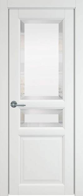 Межкомнатная дверь Imperia-R, цвет - Белая эмаль (RAL 9003), Со стеклом (ДО)