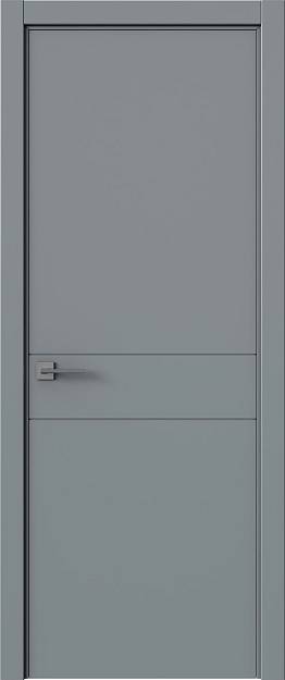 Межкомнатная дверь Tivoli И-2, цвет - Серебристо-серая эмаль (RAL 7045), Без стекла (ДГ)