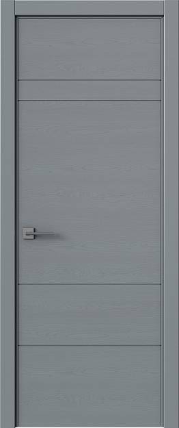 Межкомнатная дверь Tivoli К-2, цвет - Серебристо-серая эмаль по шпону (RAL 7045), Без стекла (ДГ)