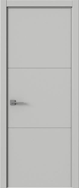Межкомнатная дверь Tivoli В-2, цвет - Серая эмаль (RAL 7047), Без стекла (ДГ)