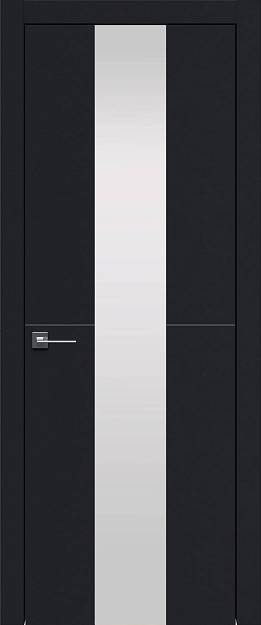 Межкомнатная дверь Tivoli Ж-3, цвет - Черная эмаль (RAL 9004), Со стеклом (ДО)