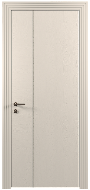 Межкомнатная дверь Tivoli В-1, цвет - Бежевая эмаль по шпону (RAL 9010), Без стекла (ДГ)