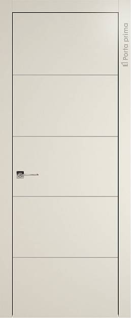 Межкомнатная дверь Tivoli Д-2, цвет - Жемчужная эмаль (RAL 1013), Без стекла (ДГ)