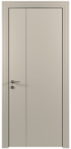 Межкомнатная дверь Tivoli В-1, цвет - Жемчужная эмаль (RAL 1013), Без стекла (ДГ)
