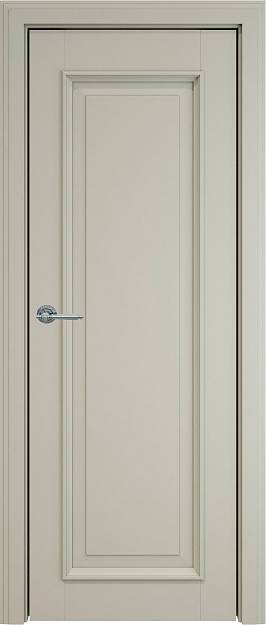 Межкомнатная дверь Domenica LUX, цвет - Серо-оливковая эмаль (RAL 7032), Без стекла (ДГ)